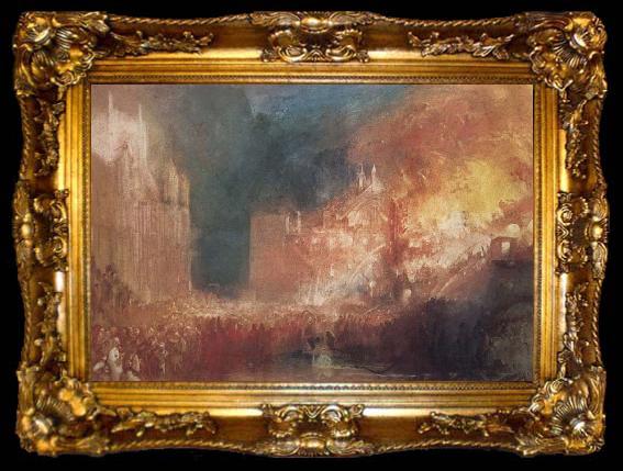 framed  Joseph Mallord William Turner Houses of Parliament on Fire, ta009-2